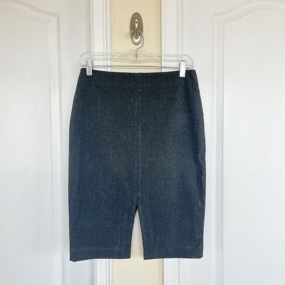 Banana Republic 4P Middle Split/Slit Above Knee Grey Office Skirt - Picture 1 of 7